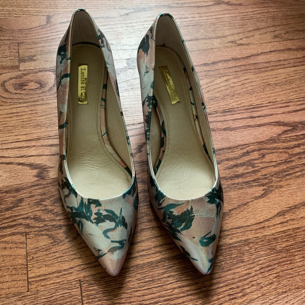 LOUISE ET CIE Pink Floral heel